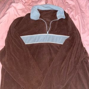 Brown and grey sweatshirt
